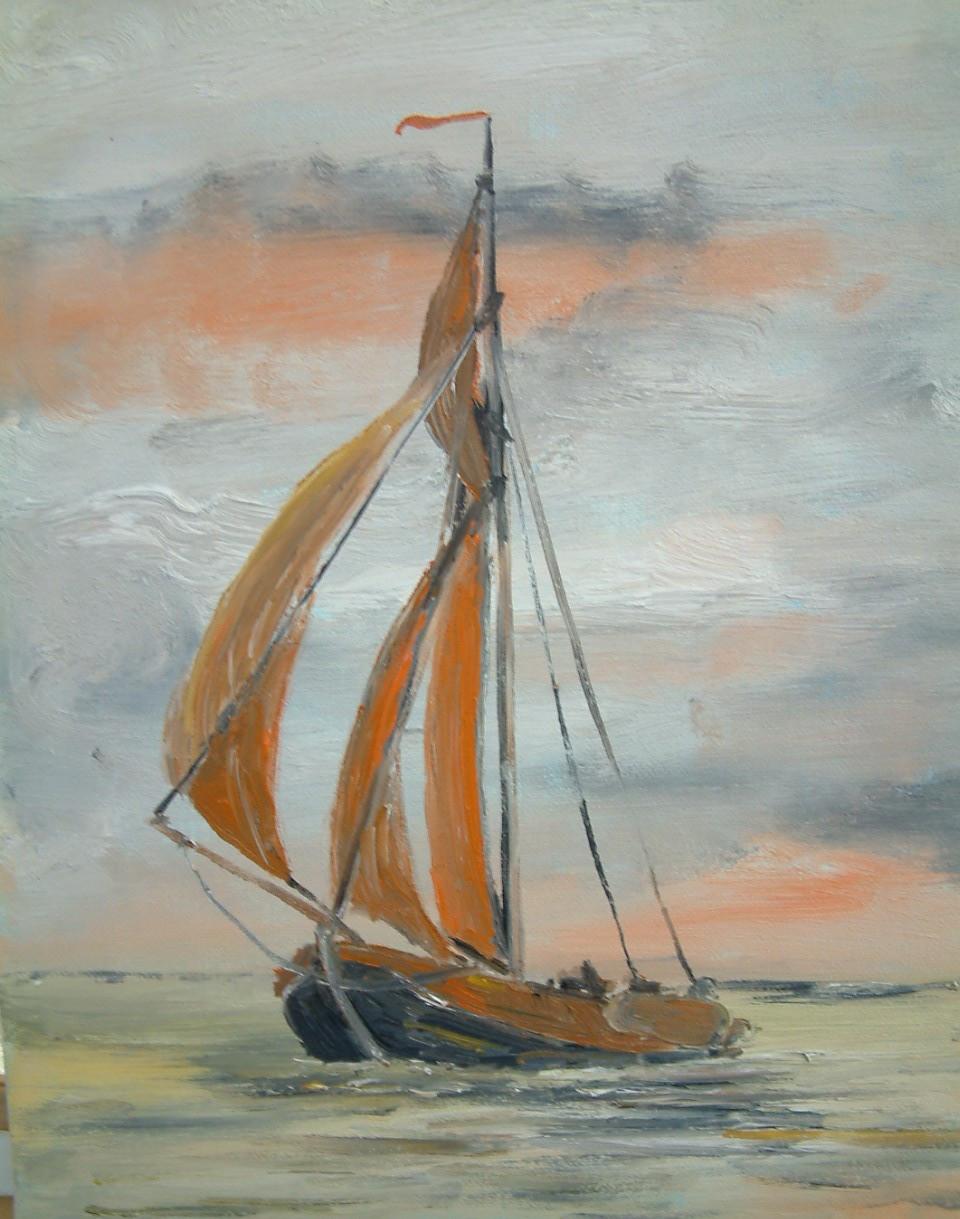 Veere oude haven met de hoogaars