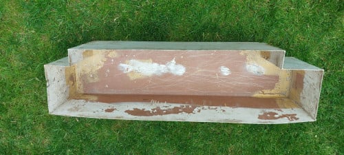 Waterdichte Aluminium Bloembak  L=90 x B=24x H=23  cm.