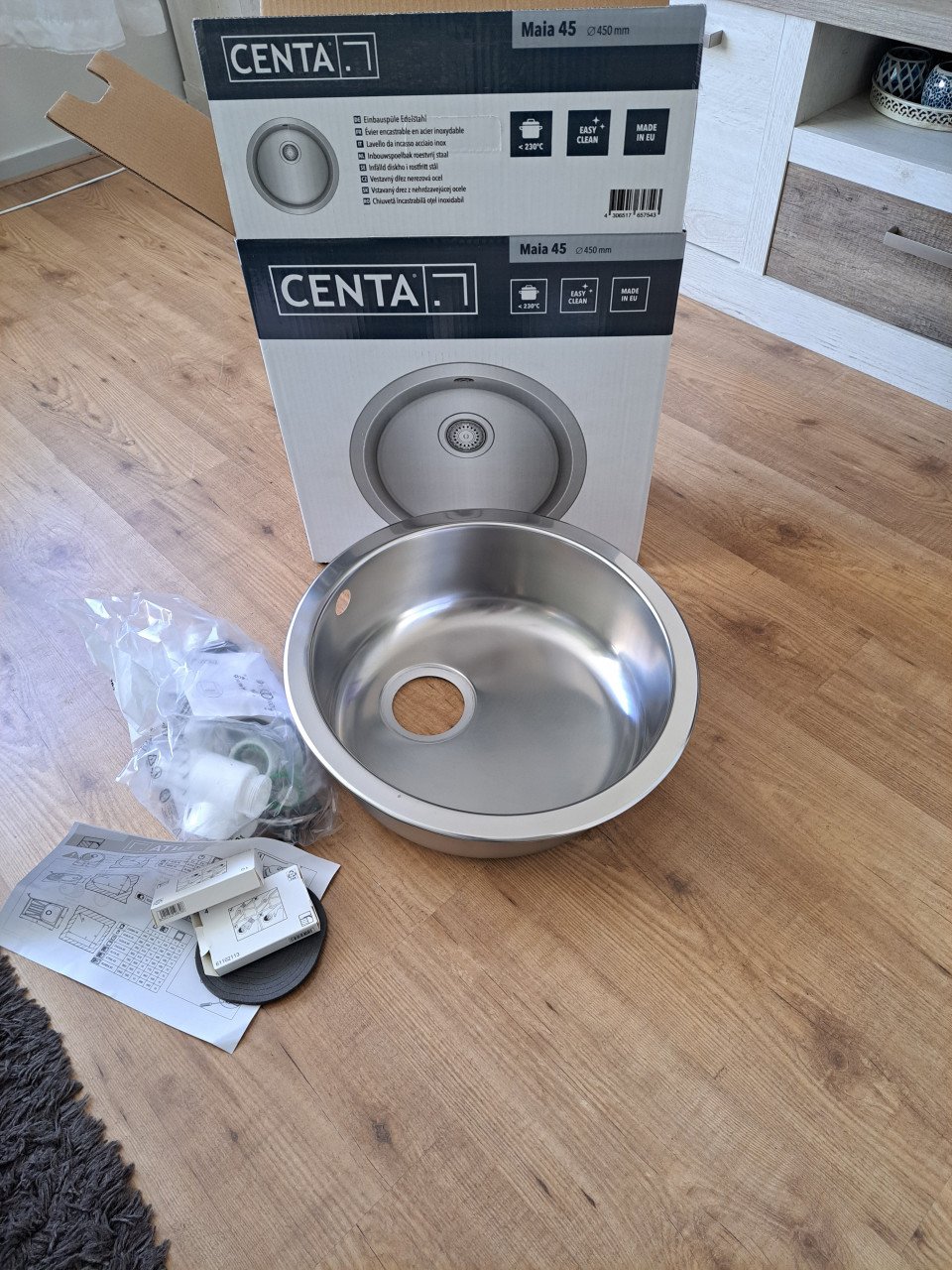Spoelbak keuken opbouw nieuw