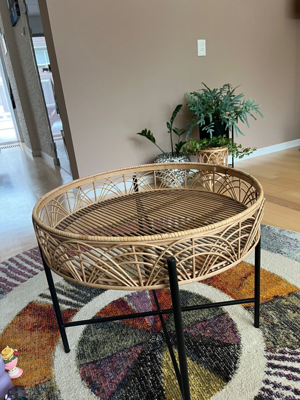 Rotan tafeltje Maten: 52 hoog 60 breed