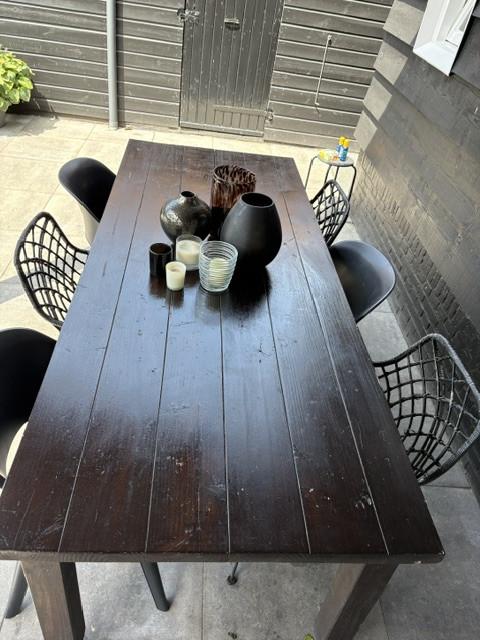 Tuintafel met 6 stoelen