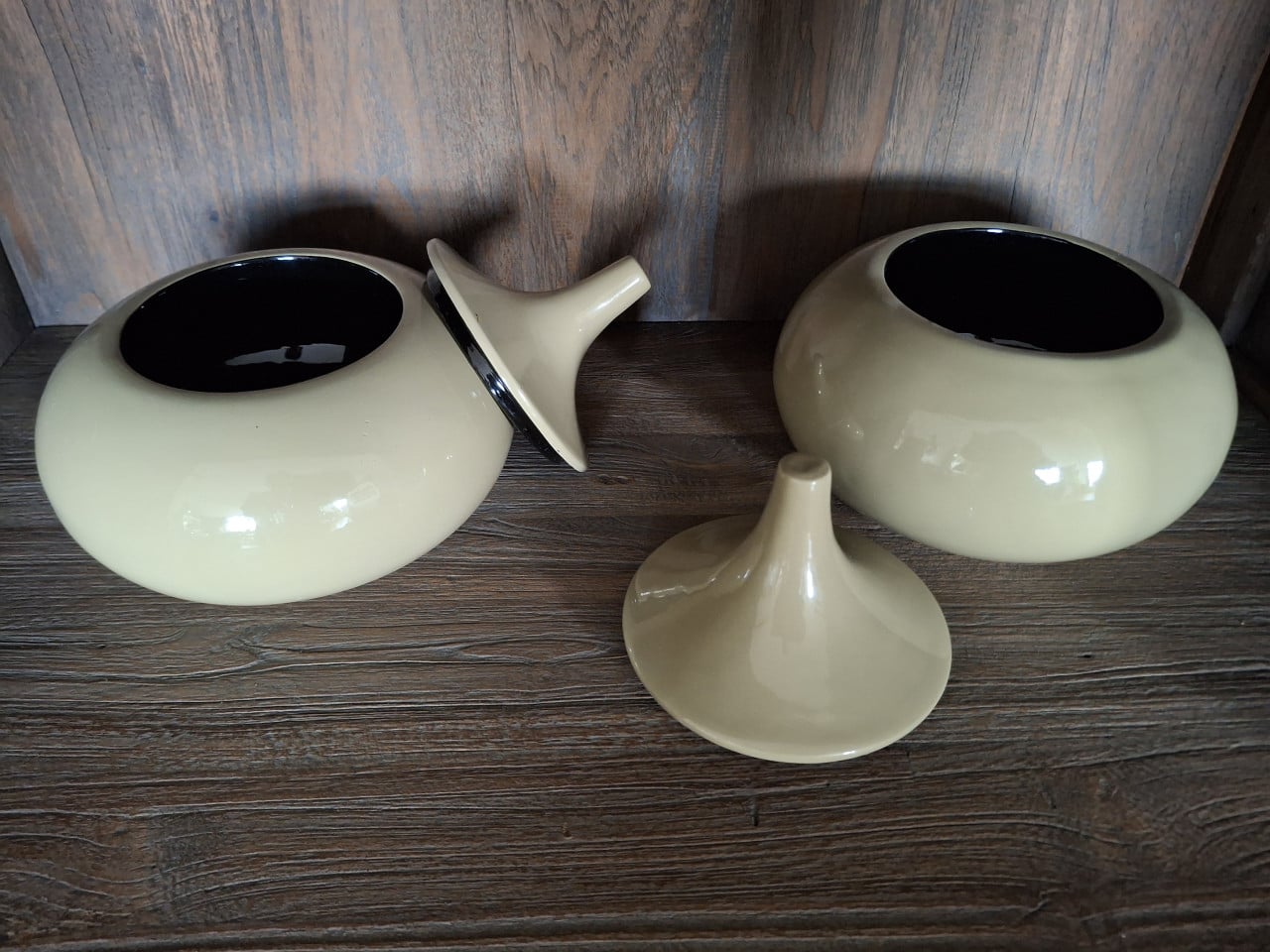 Bamboe Potjes, 2 stuks