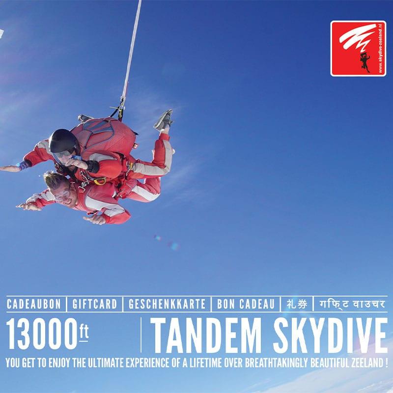 Skydive Zeeland tandemsprong 13.000ft! T/m 17 oktober 2026