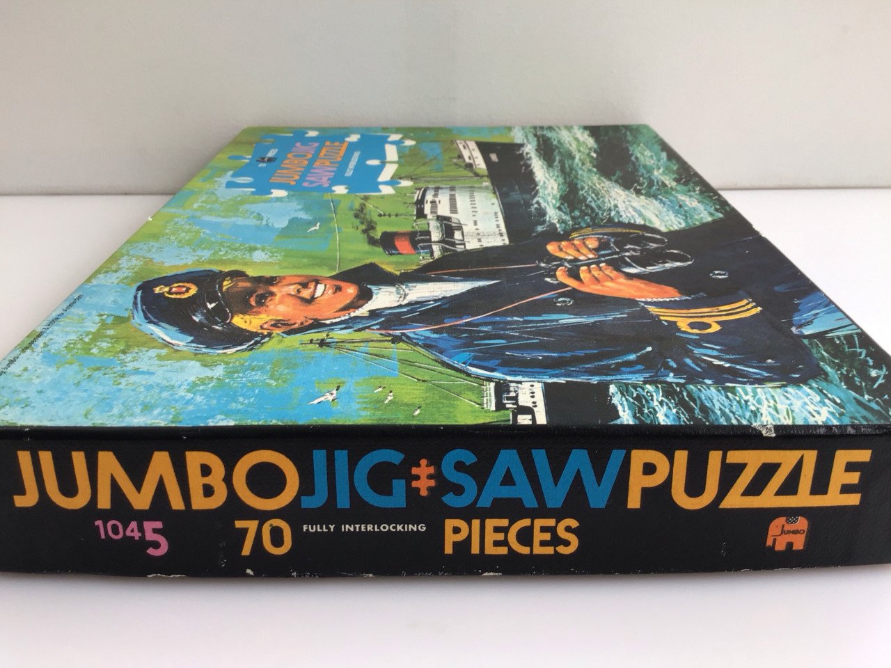 Puzzel zeeman met zijn passagiersschip