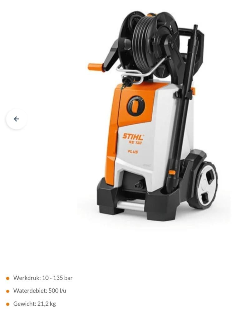 Stihl hogedrukreiniger RE 130 plus