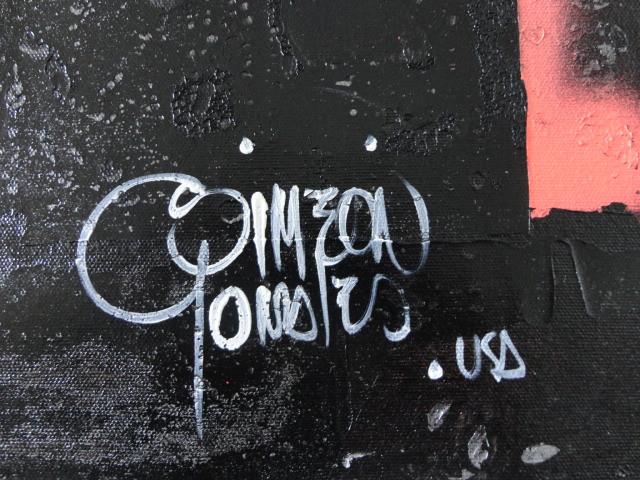 ..Dulcinea en azul .. Acrylschilderij van Simeon Gonzales 100 cm x 75 cm