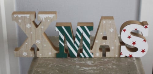 Houten tekstbord xmas