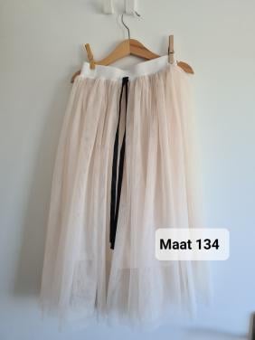 Ecru voile rok met onderrok van Colorful Childhood  Mt 134