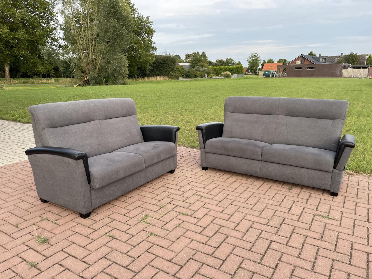 3 + 2.5 Zits Antraciet Bankstel-Verstelbaar Lounge Comfort