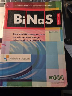 Studieboek: BiNaS, zesde editie, geschikt voor HAVO/VWO.
