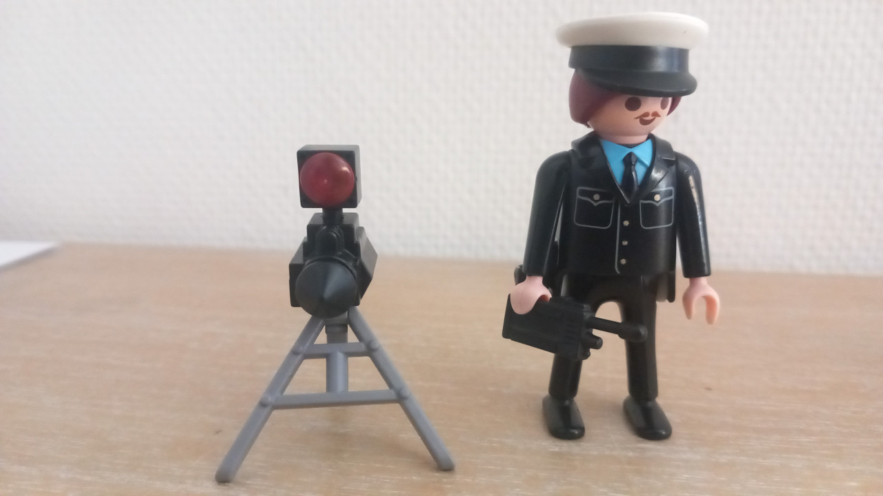 Playmobil politie met radarcontrole