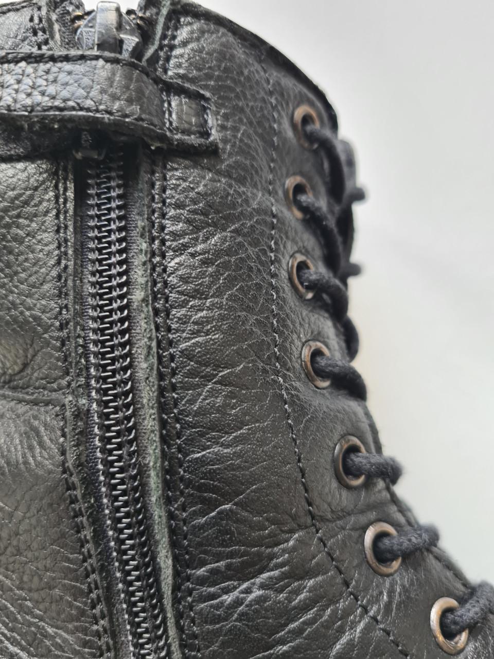 Stoere zwarte leren boots van Limelight Maat 34