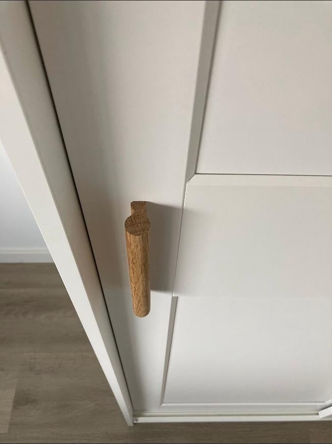 Ikea HAUGA kast (met schuifdeuren), wit, 118x55x199 cm