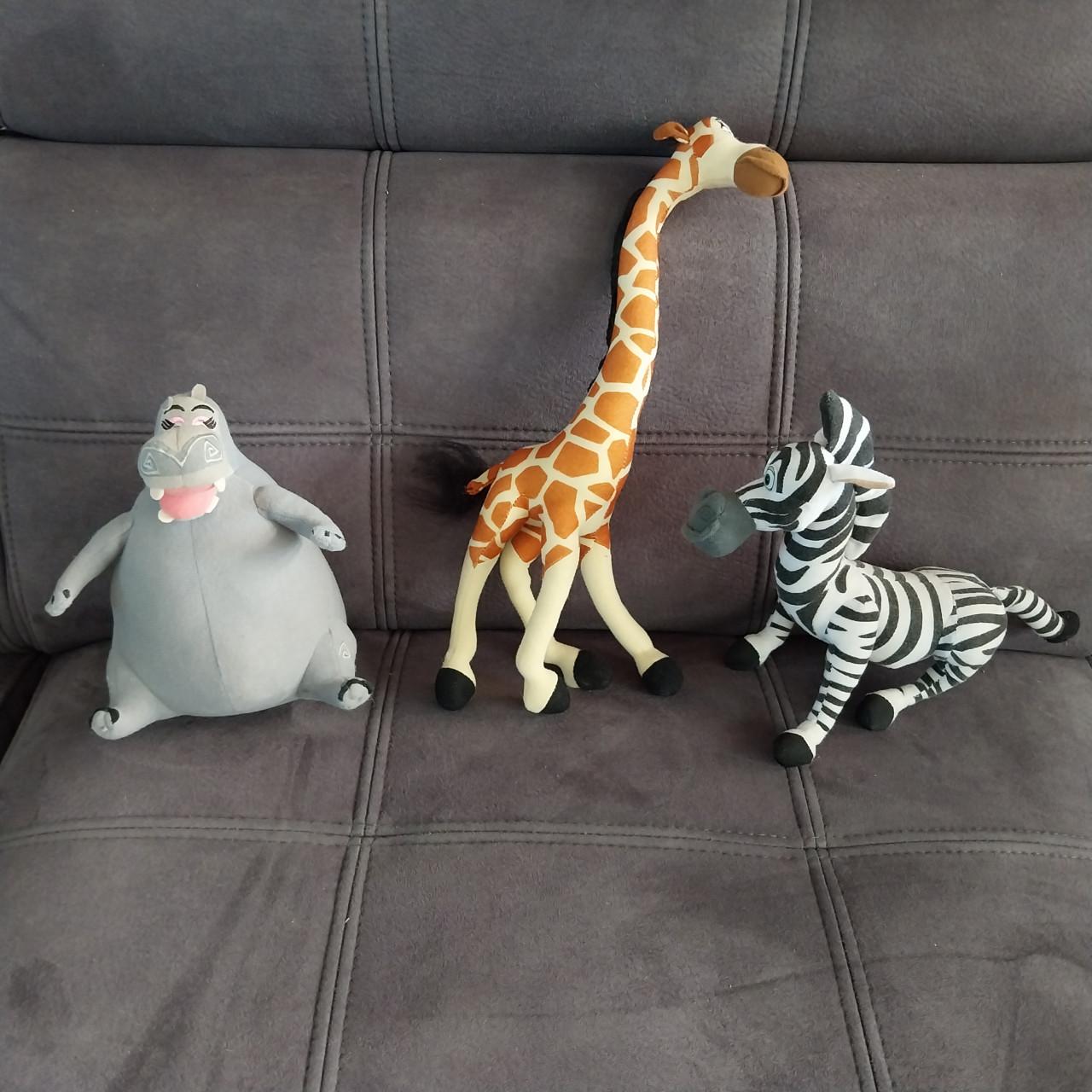 Knuffels Gloria, Melman en Marty uit film Madagascar