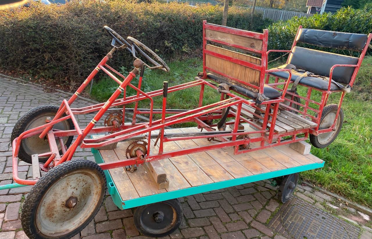 Leuke trapfiets trapauto. te koop