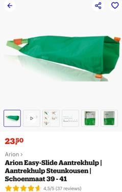 Aantrekhulp steunkousen Arion-Easy Slide aantrekhulp