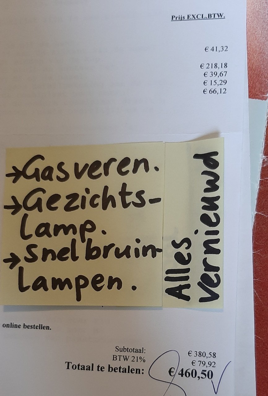 NIEUWE Lampen + Starters + Gezichtsbruiner lamp ZONNEBANK