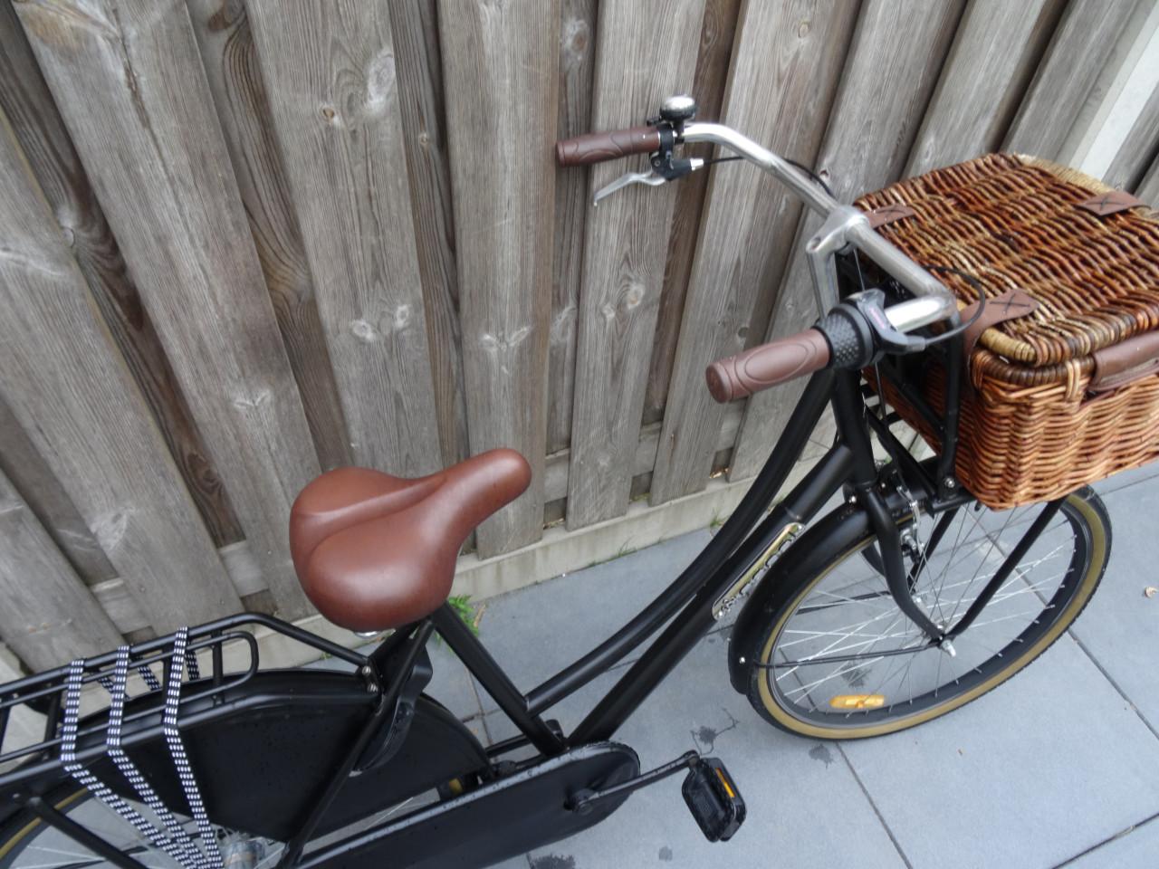 🚲 Popal Daily Dutch Meisjesfiets – 26 inch – 3 Versnellingen – Zwart 🖤