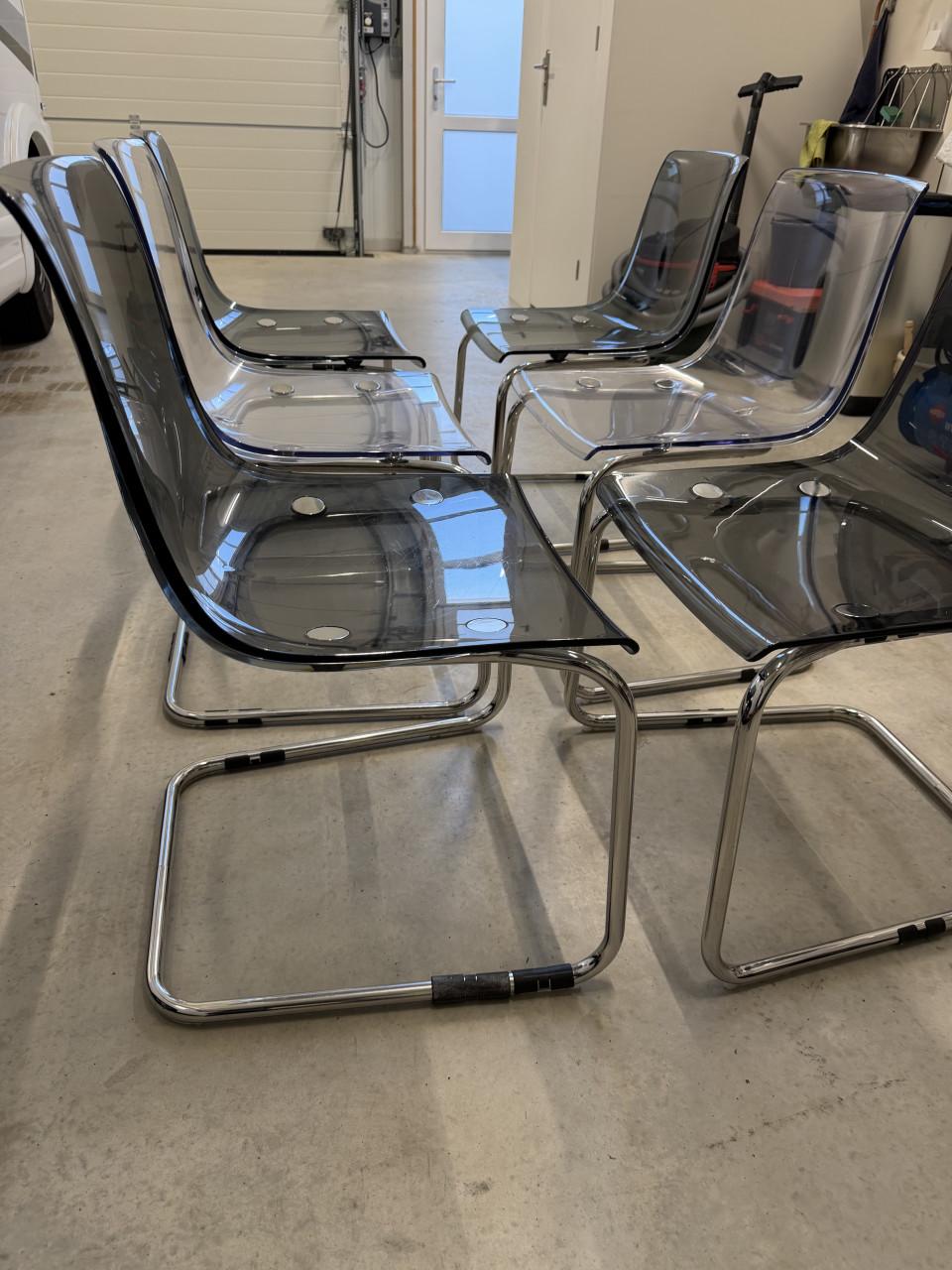 Eetkamerstoel Ikea Tobias transparant