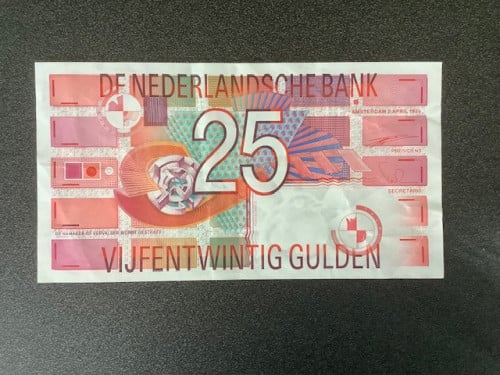 Nederland , 25 gulden 1989 Roodborstje.