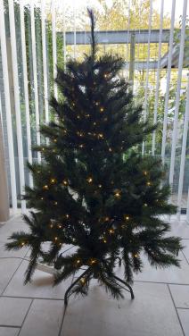 Kerstboom 1.20cm met micro led lichtjes 300 stuks warmwit