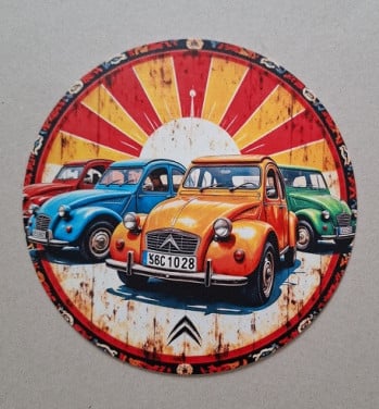 Citroen 2cv Metalen Bord
