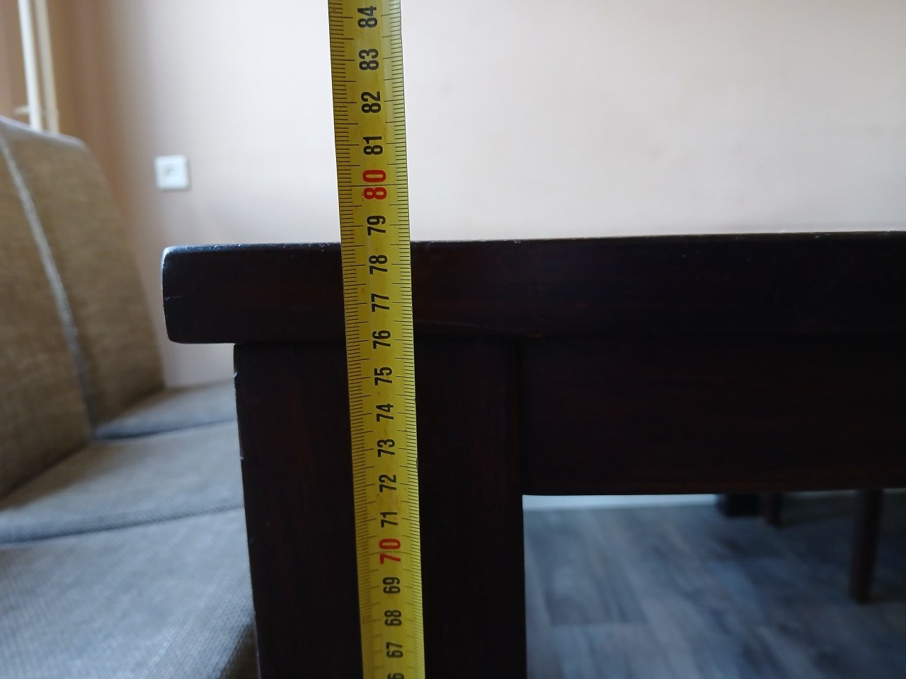 Teakhouten eettafel 180 x 90