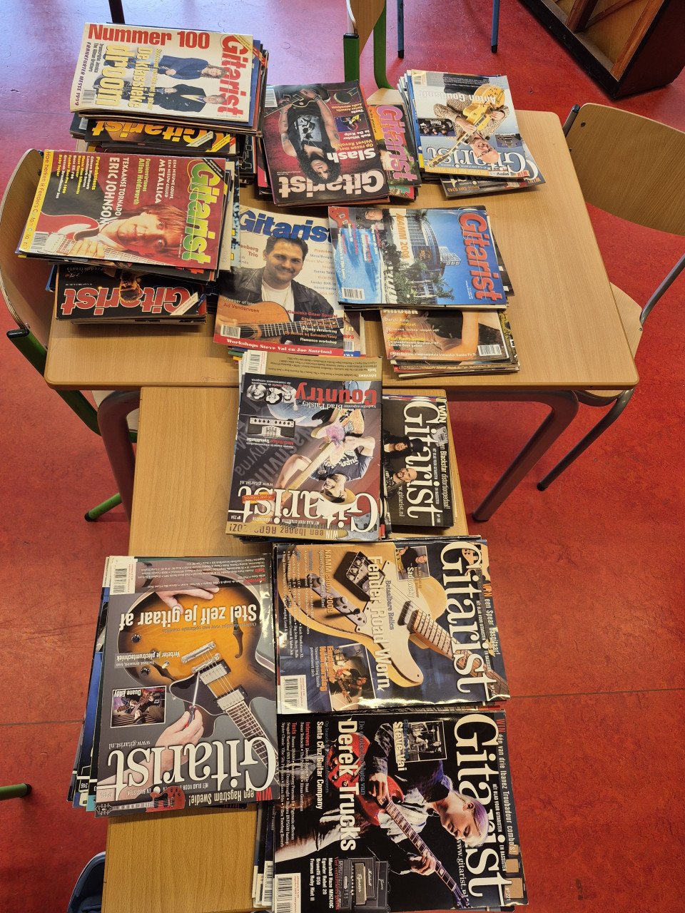 Enorme collectie gitaar magazines Gitarist