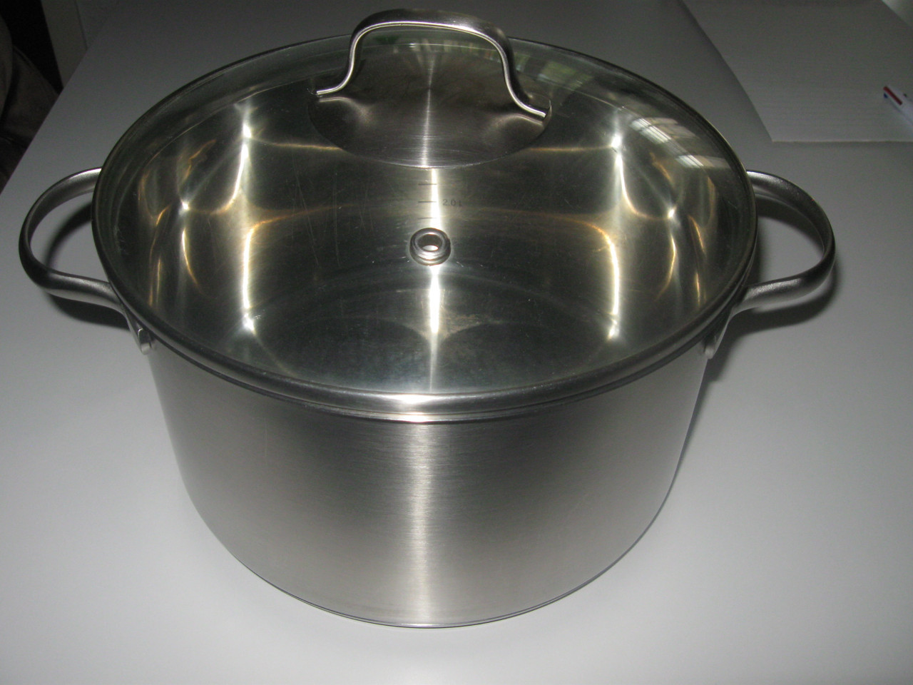 Kookpan met glazen deksel