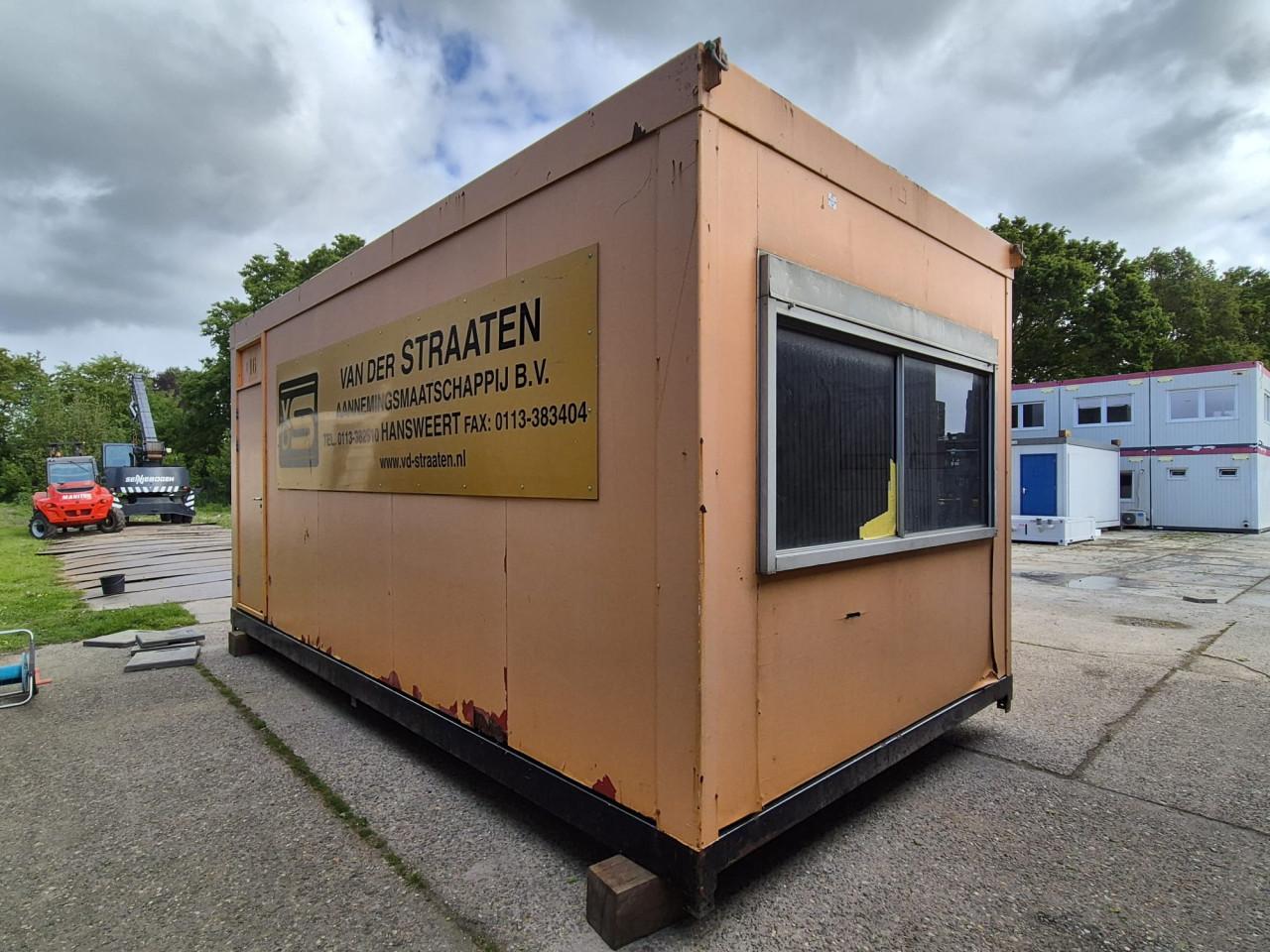Kantoorunit / bouwkeet / woonunit met keuken en toilet 6x3m