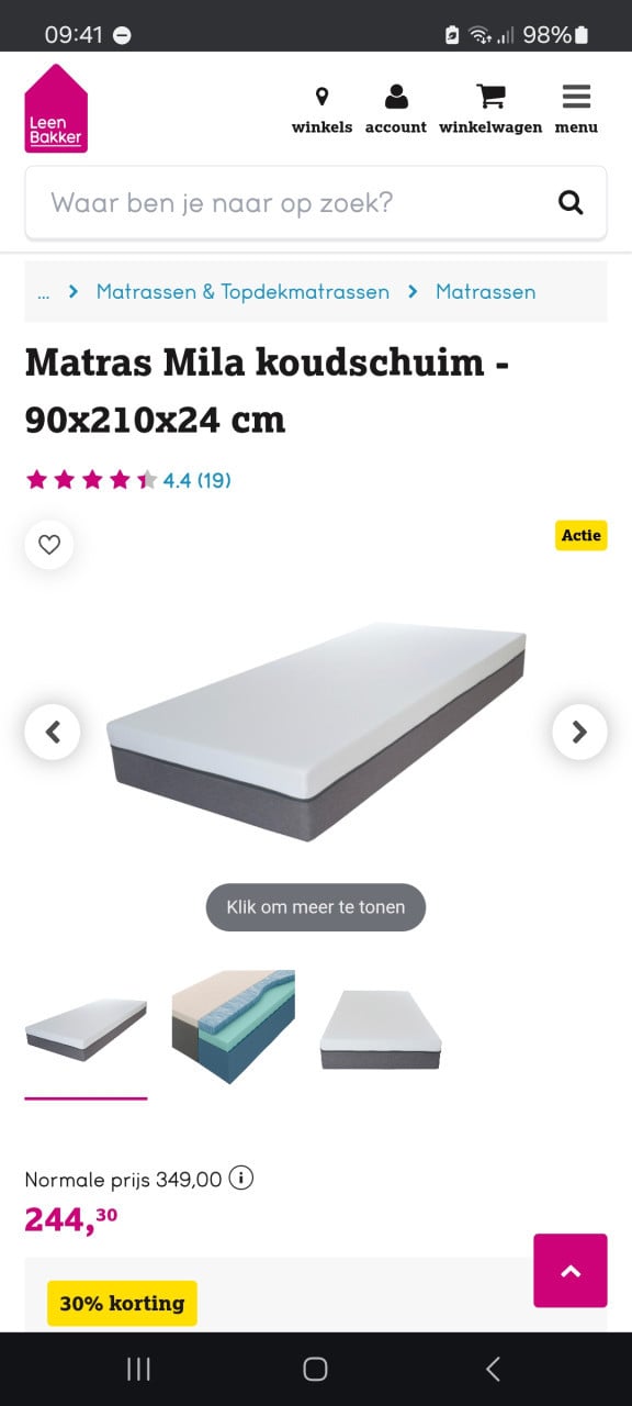 Matras Mila 90x200