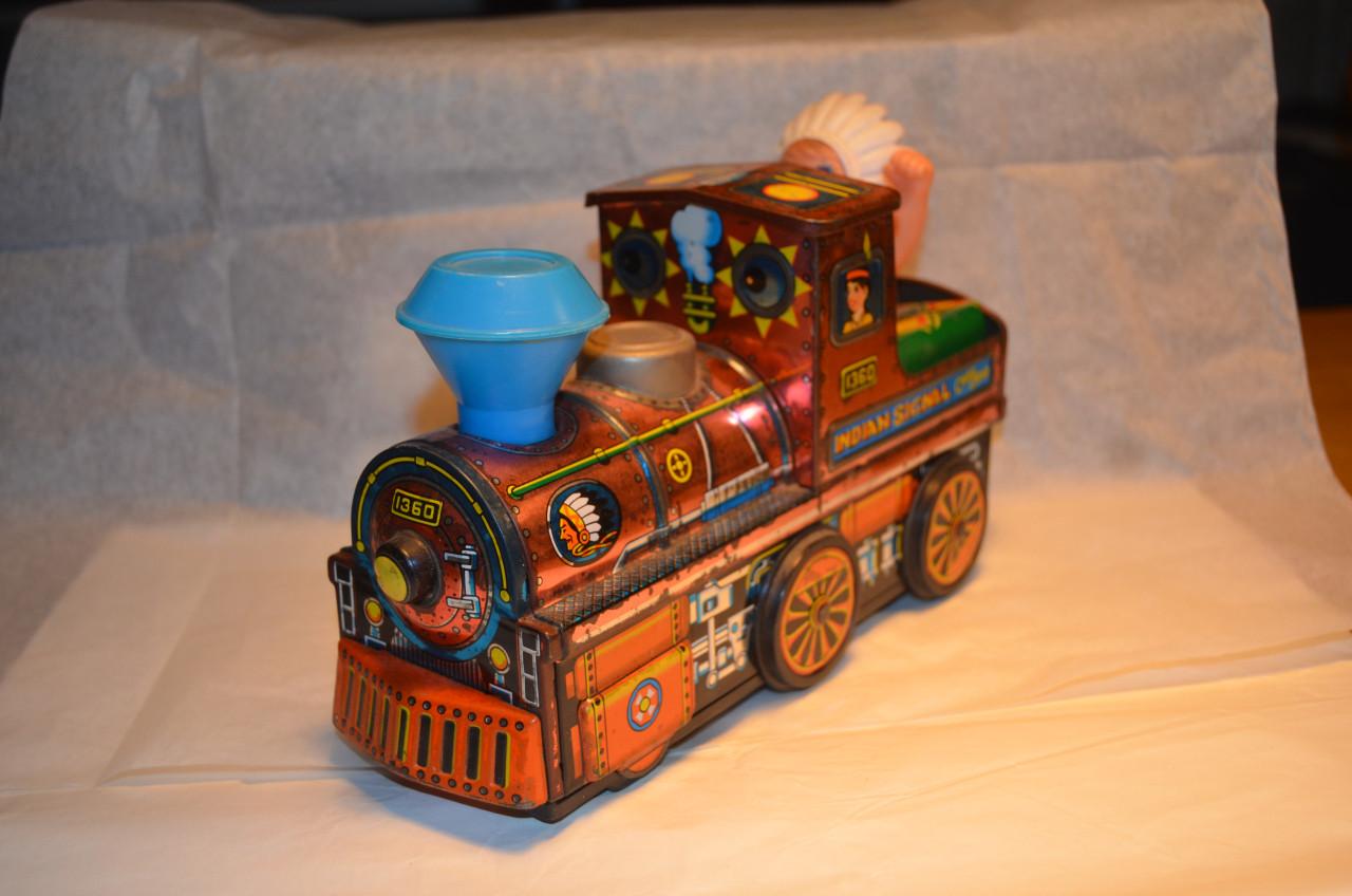 Blikken trein jaren '60 'Indian Signal Choo Choo'