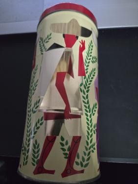 Vintage Albert Heijn koffieblik uit de jaren 50