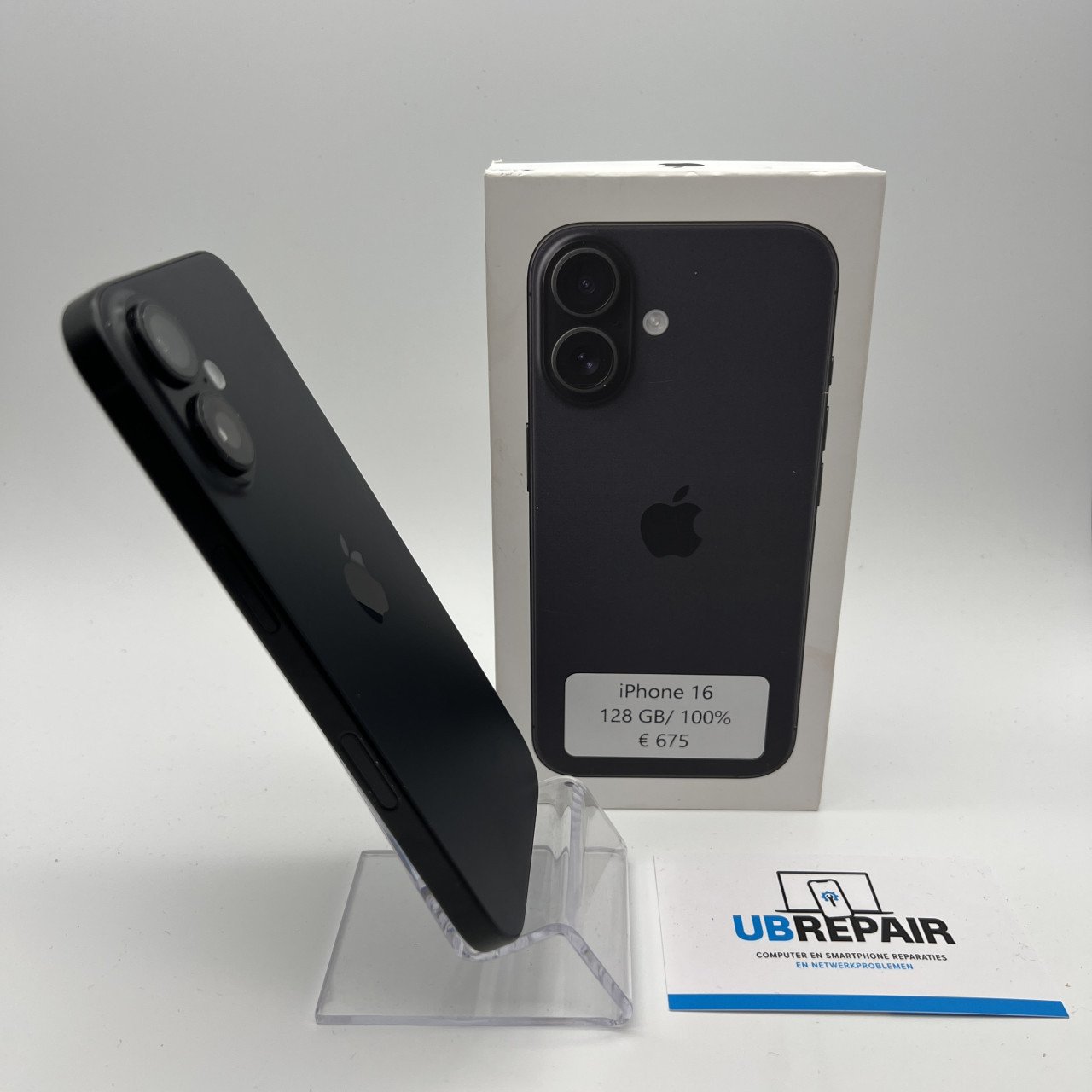 Apple iPhone 16 128GB Zwart