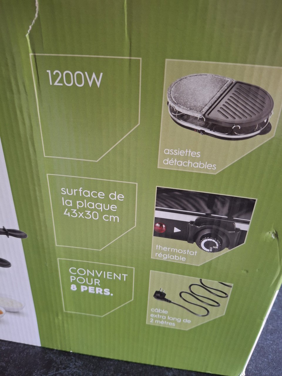 Gourmetstel steengrill raclette (Blokker)