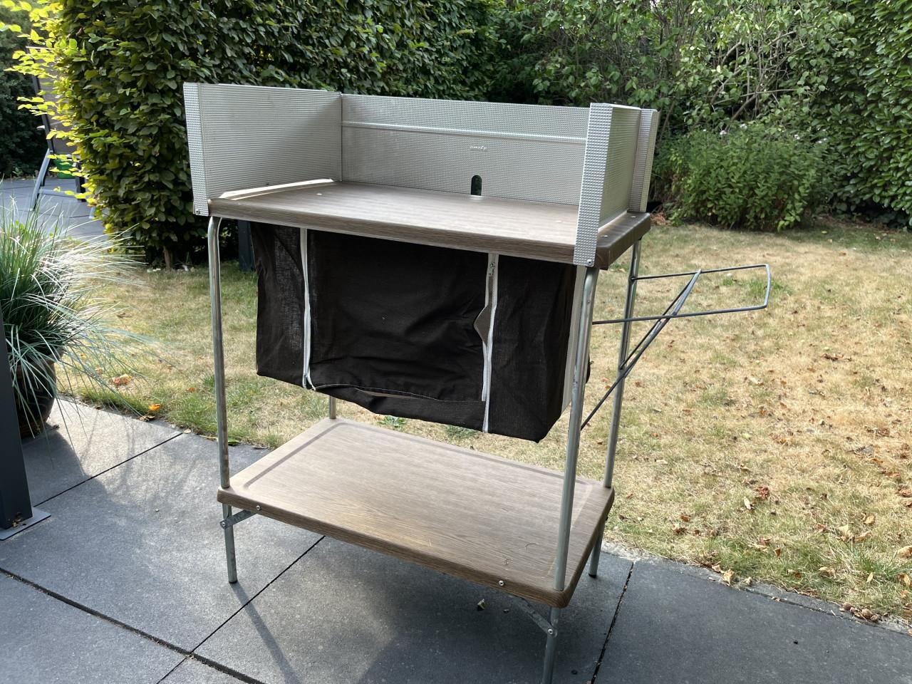 Opklapbaar camping keuken tafeltje