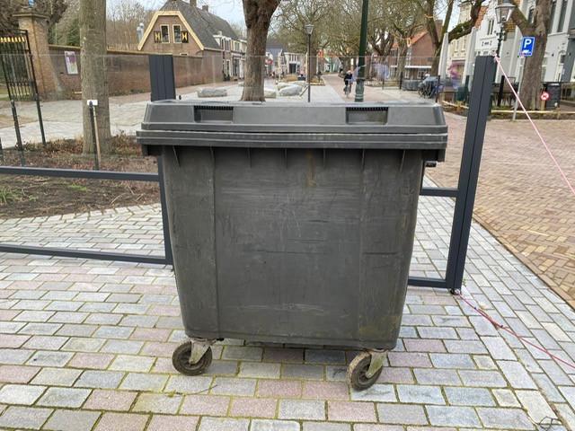 1100 liter GRIJZE AFVALCONTAINER