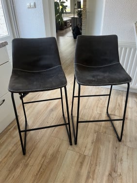Barstoelen antraciet