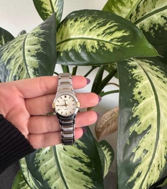 Seiko dameshorloge zilver/goud met extra schakels