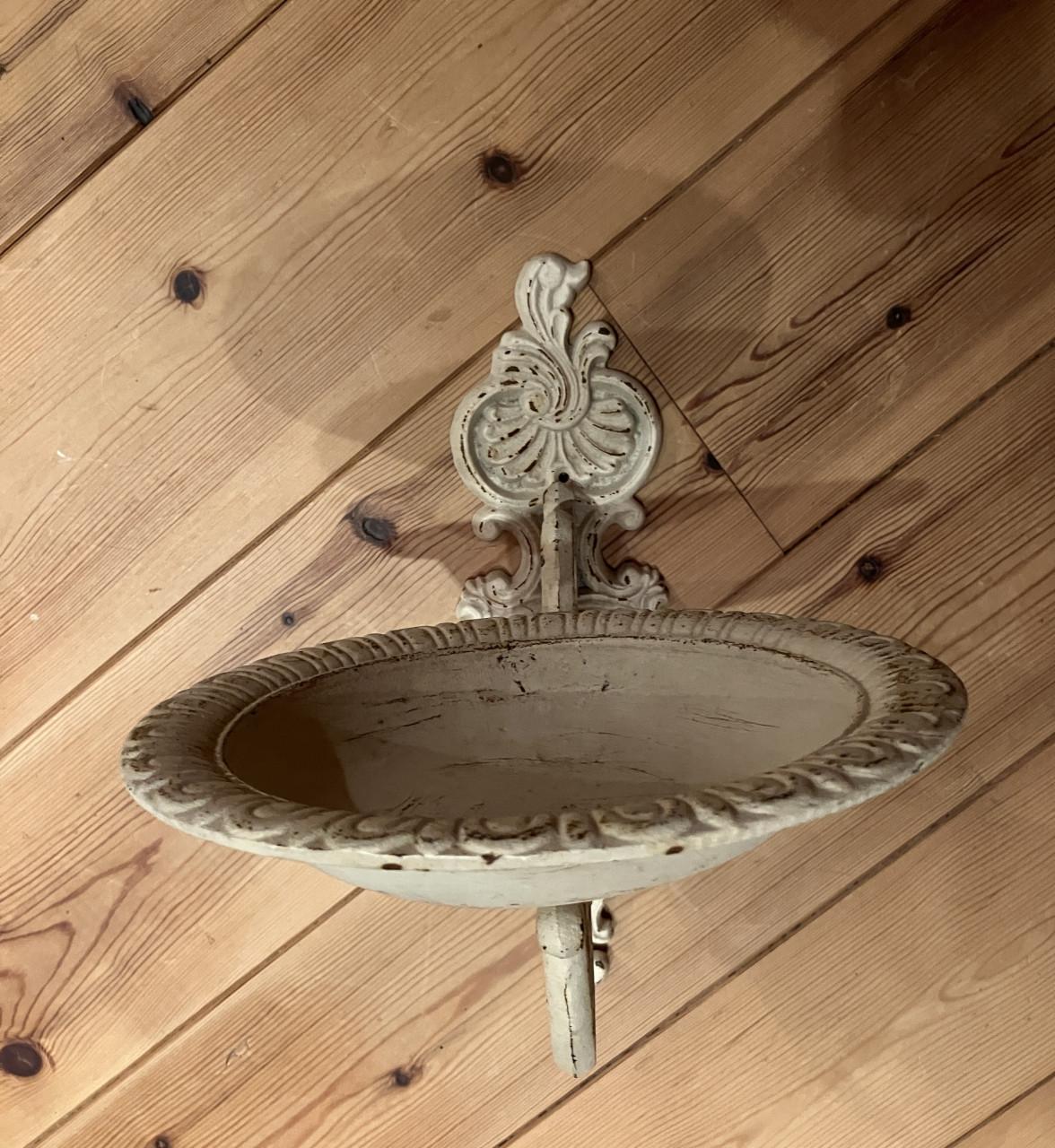 Baroque gietijzeren kandelaar