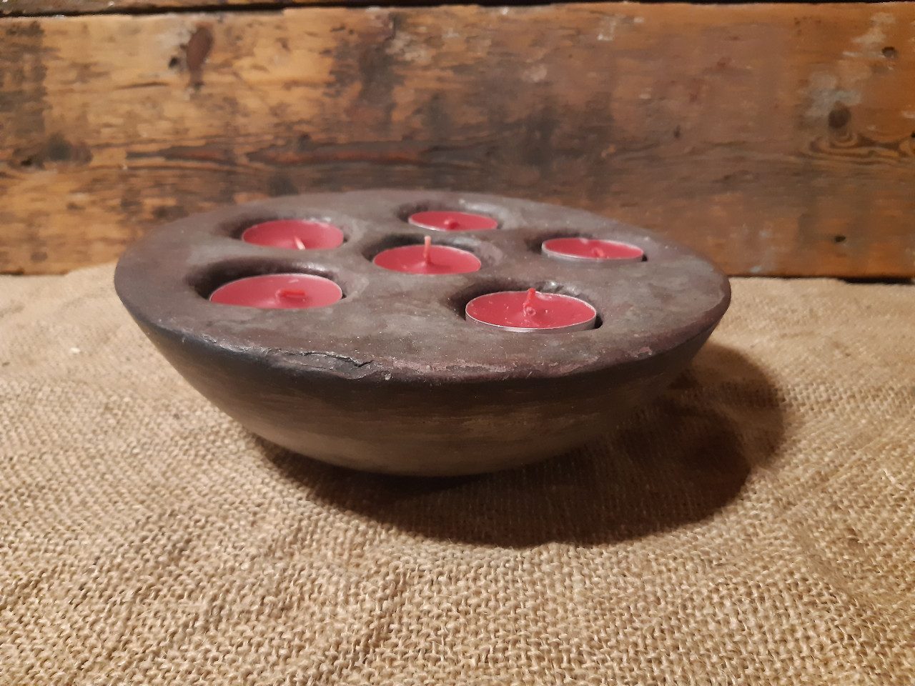 Betonnen schalen en waxine bakjes voor op terras of in huis