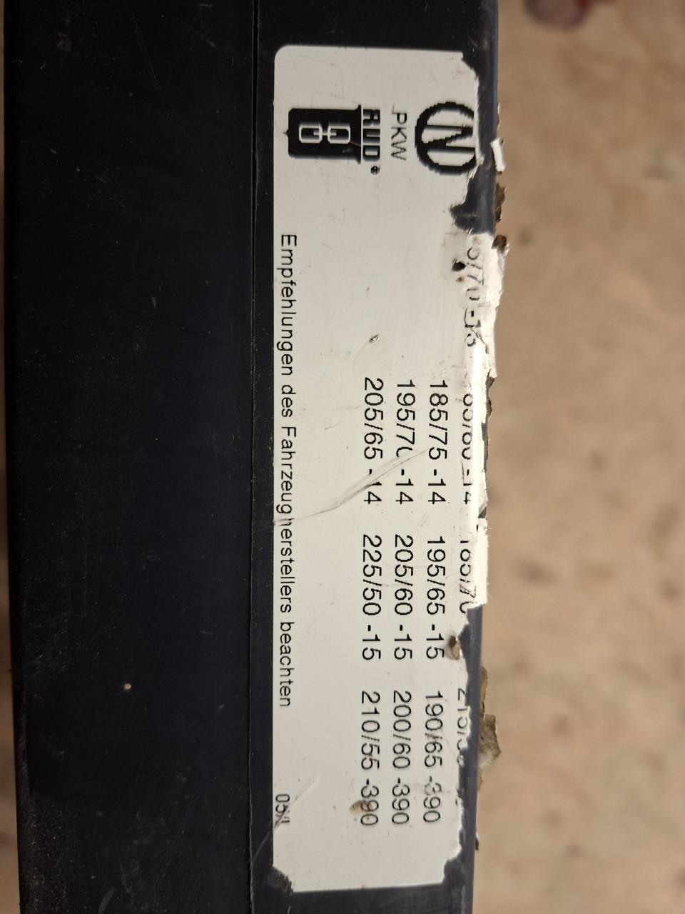 Sneeuwketting diverse bandenmaten