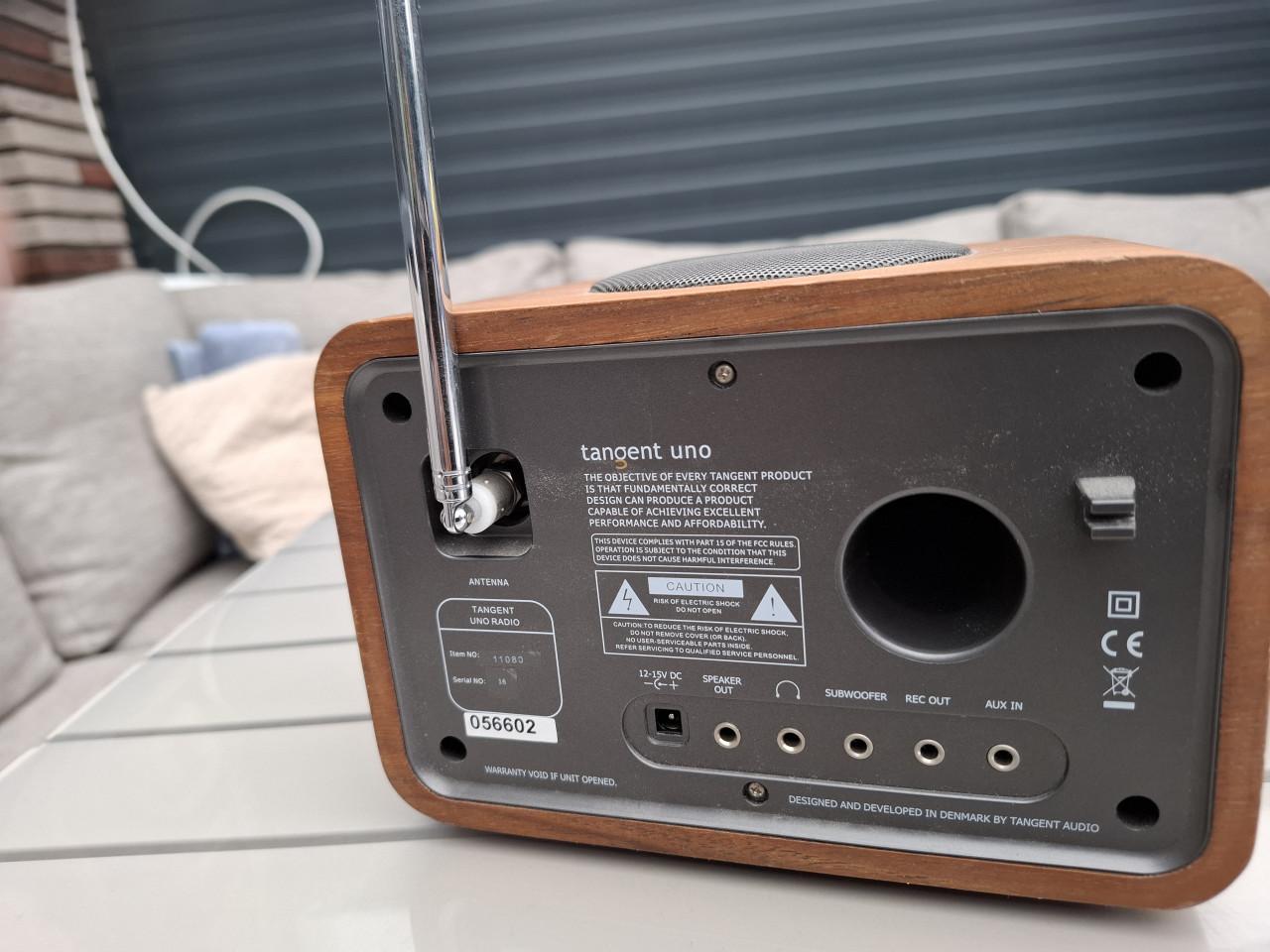 Mooie Tangent Uno tafelradio