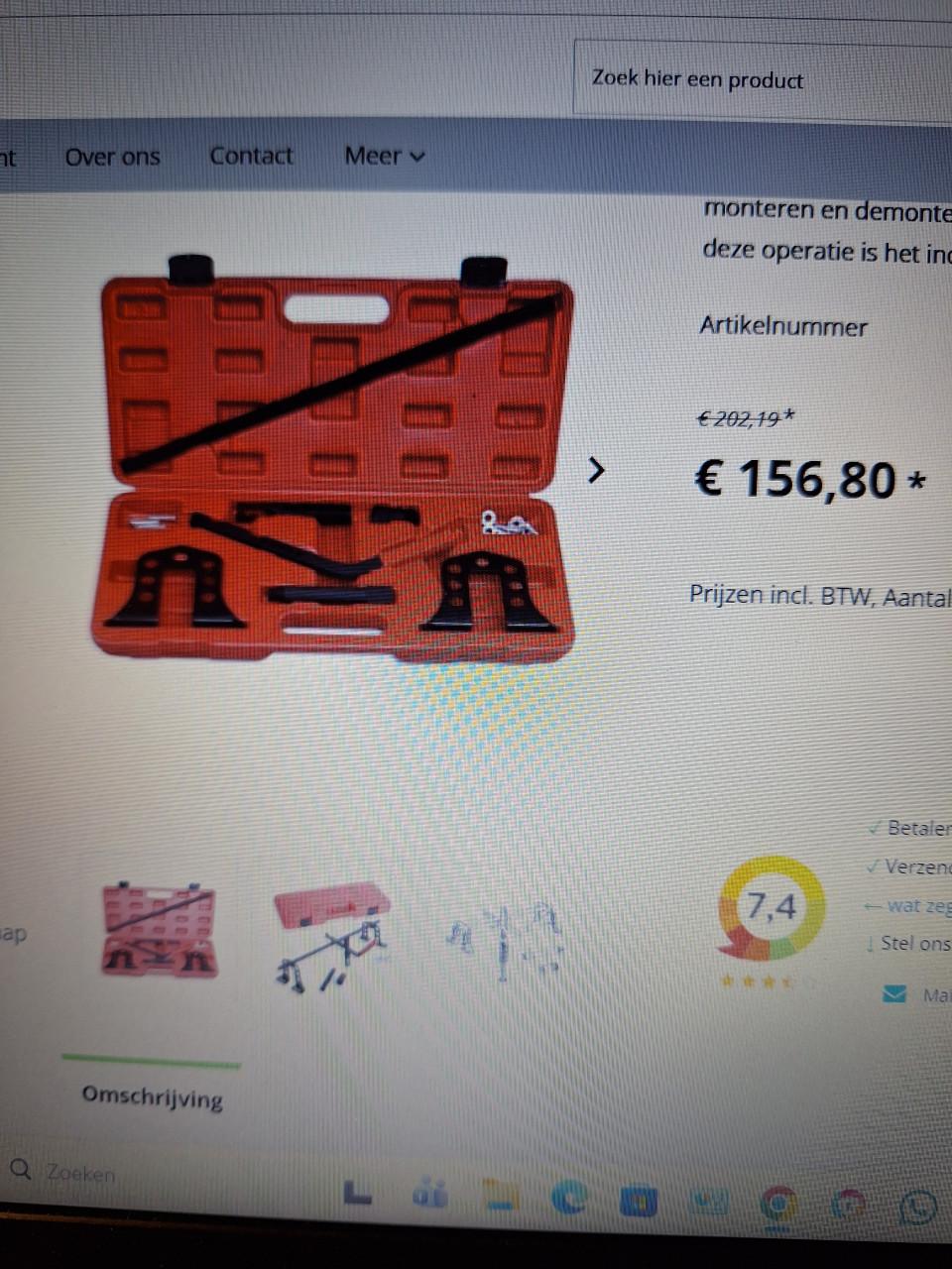 Klepveerdemontageset