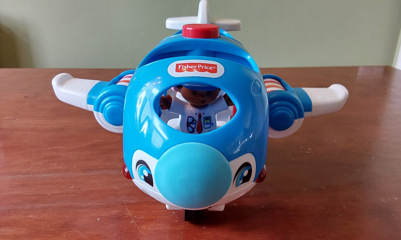 Fisher-Price Little People vliegtuig met 2 poppetjes