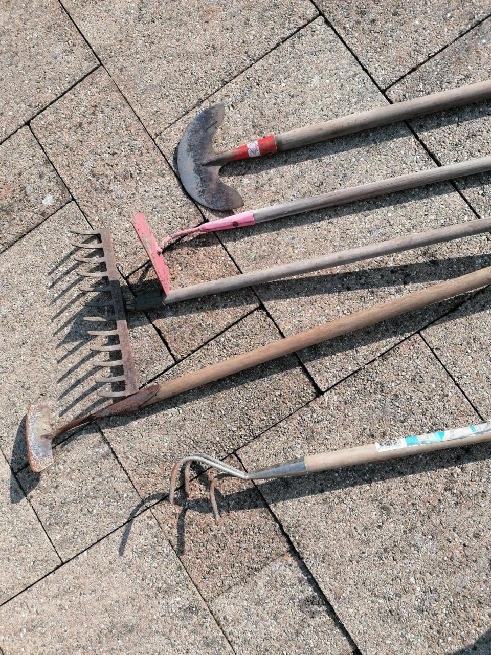 5 stuks tuingereedschap