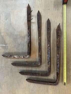 Antieke smeedijzeren balkankers