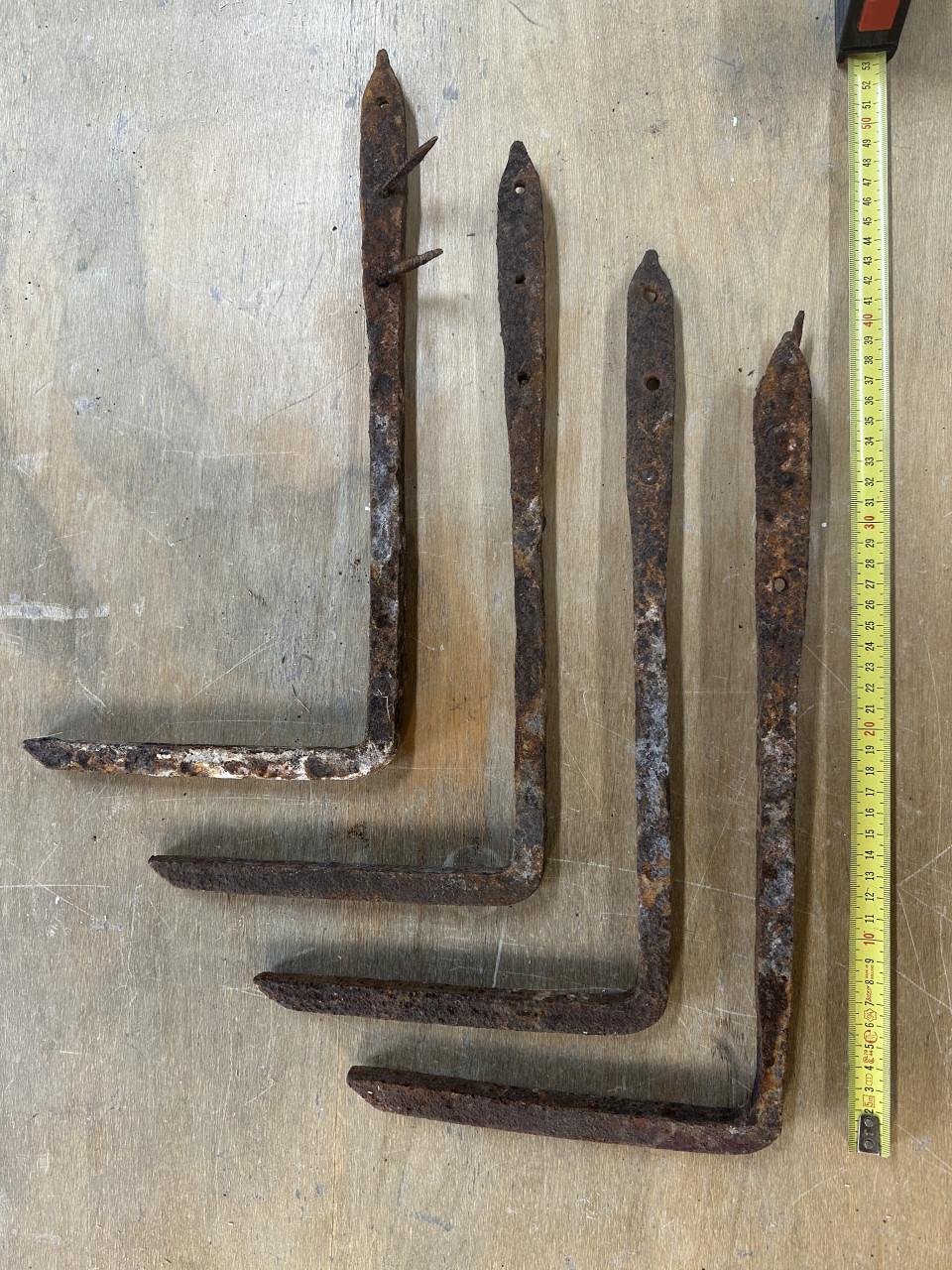 Antieke smeedijzeren balkankers