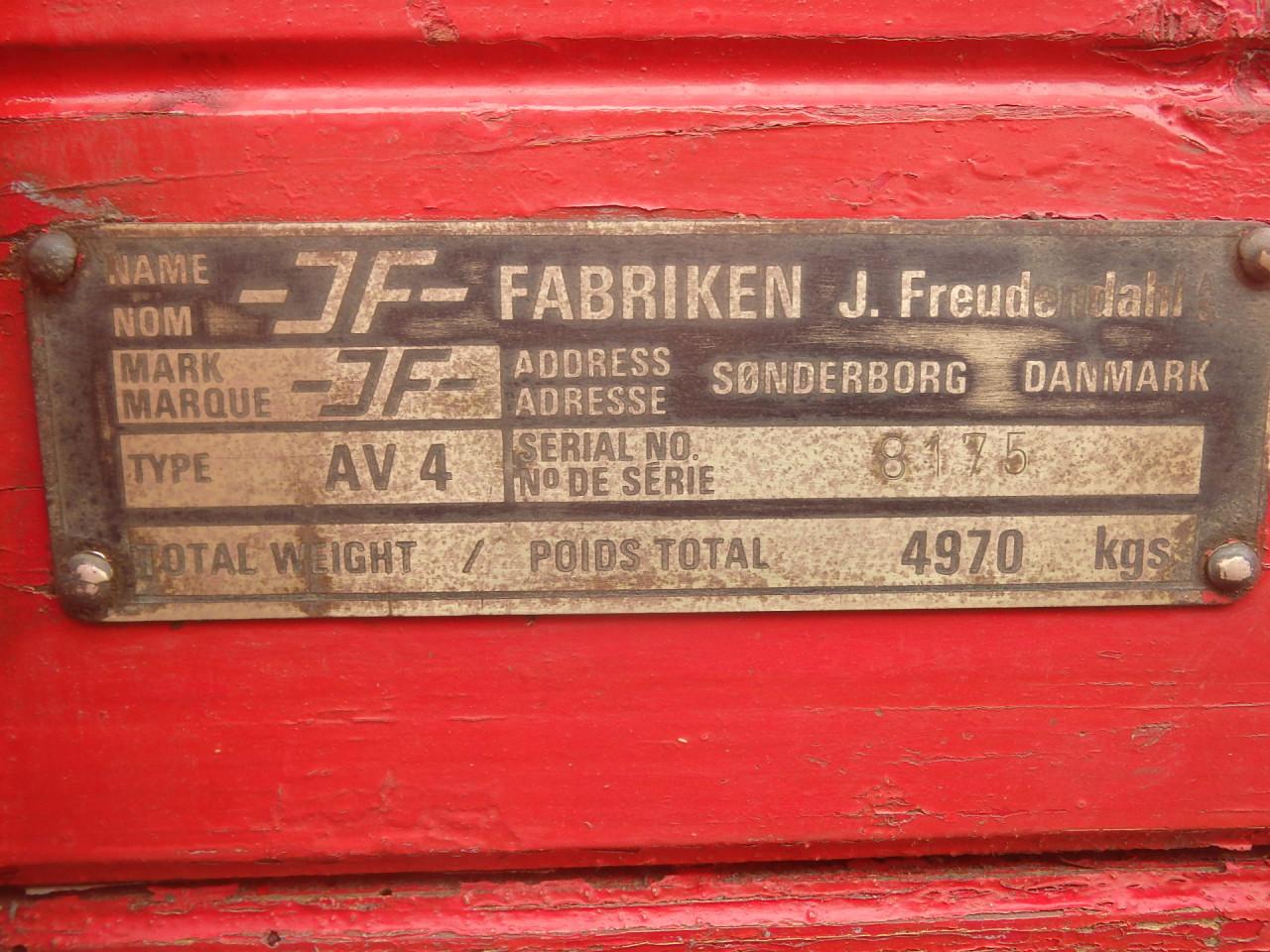ACHTERLADER, WERKTUIGRAAM en JF zelflossende wagen