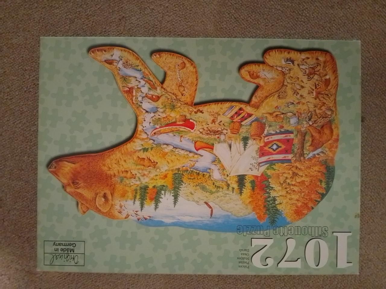 Puzzel beer vorm compleet